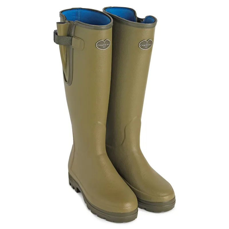 Le Chameau Ladies Vierzonord Neoprene Lined Wellingtons Vert Vierzon